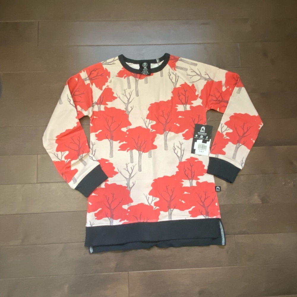 RAGS 7/8 NWT Fall Trees Crew Neck